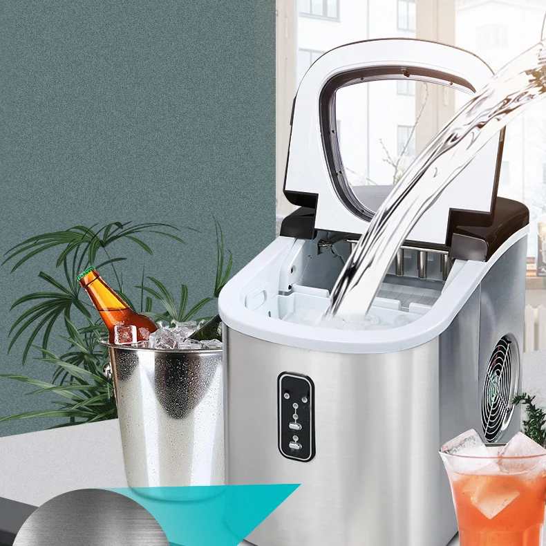 Automatic operation control portable electric household ice maker with high efficiency