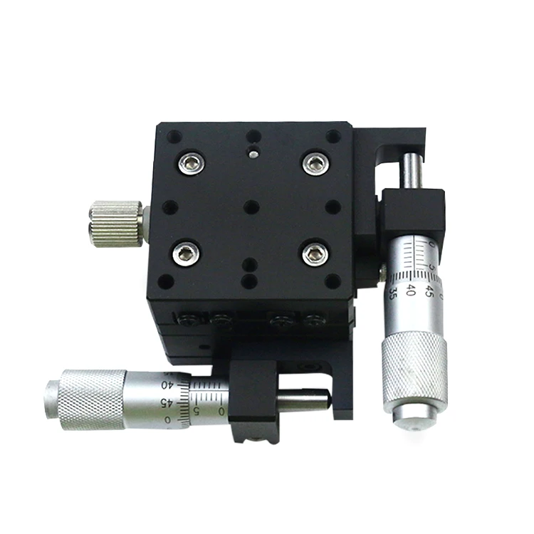 
High-precision Xy 2 Axis Linear Stage 40*40mm 2 Axis Optical Alignment Precision Manual Fine-tuning Mobile Sliding Table 
