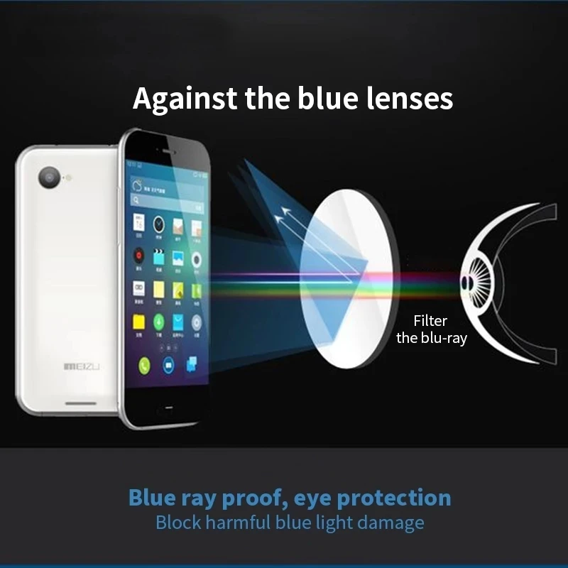 Cat Eye Anti Blue Light Glasses Women's Computer Eyeglasses Frame for Women Fake Diamond Round Prescription Eyewear