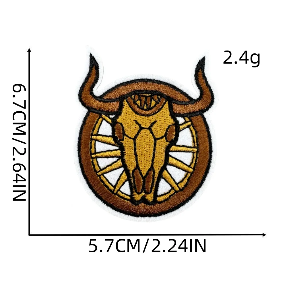 new wild west cowboy theme boot cow hat howdy design iron on embroidered patches for overcoat jacket
