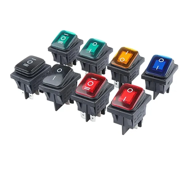 Professional Manufacturing 250volt 125volt Ac Round Square 20A 12v Rocker Switch
