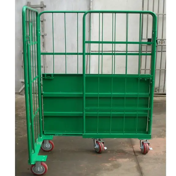 Shelf unit logistics warehouse trolley and workstation for re fixing and storing trolley