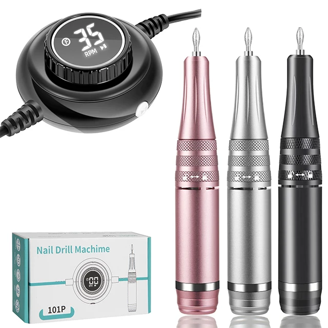 35000RPM Manicure Machine Electric Nail Drill Portable Nail Lathe Electric Manicure Cutter Set Nail Gel Polisher Salon Equipment