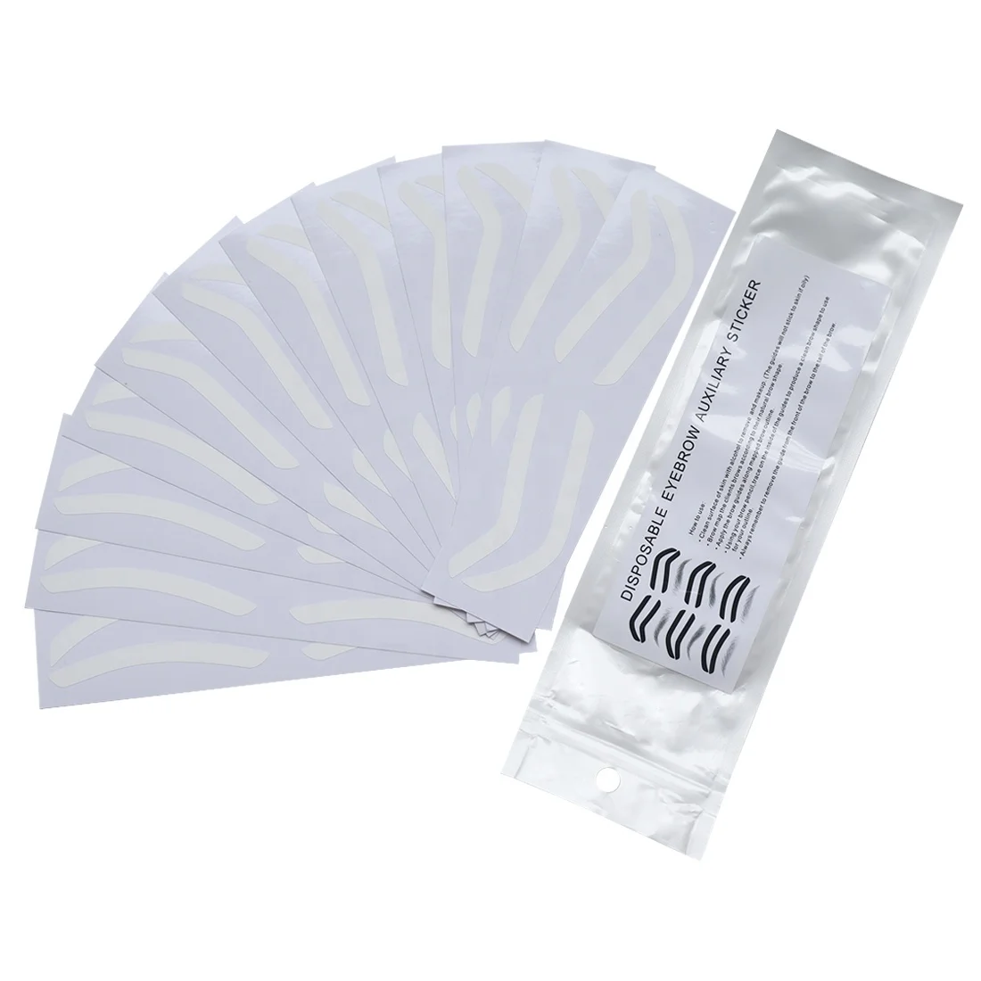 Airbrush Eyebrow Tint Make Up Plastic Stencil Eyebrow Sticker Stencil Guide Eyebrow Sticker Tape