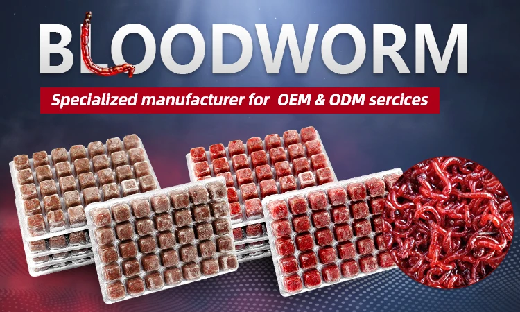 Frozen Bloodworms Frozen Red Worms Ornamental Fish Food