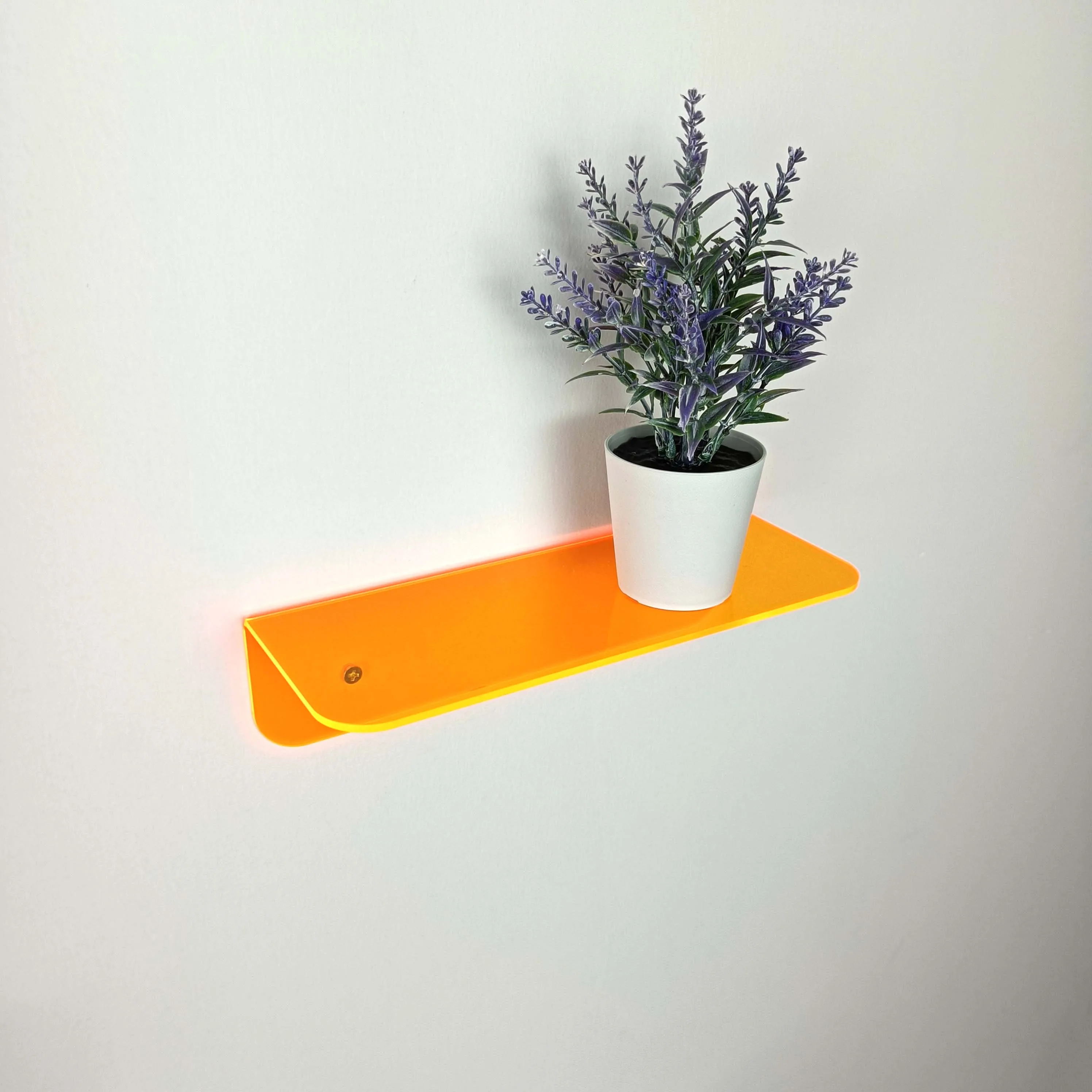 Небольшая акриловая плавающий настенная полка, гибкое применение стены пространство, 9 дюймов дисплей полки