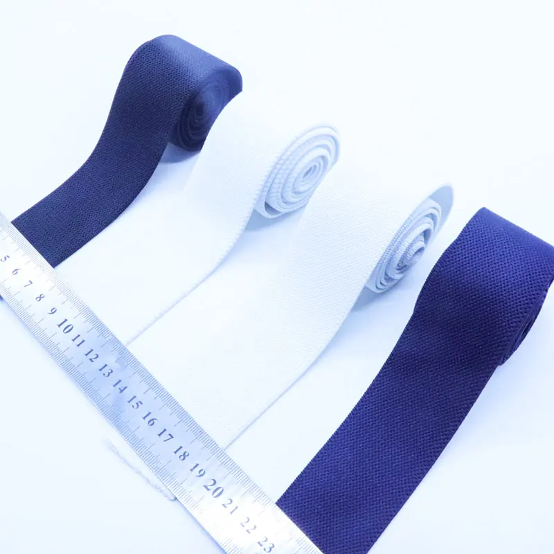 Поставка на заказ, белая эластичная лента шириной 4 см, плетеная повязка на голову, полимерная тесьма