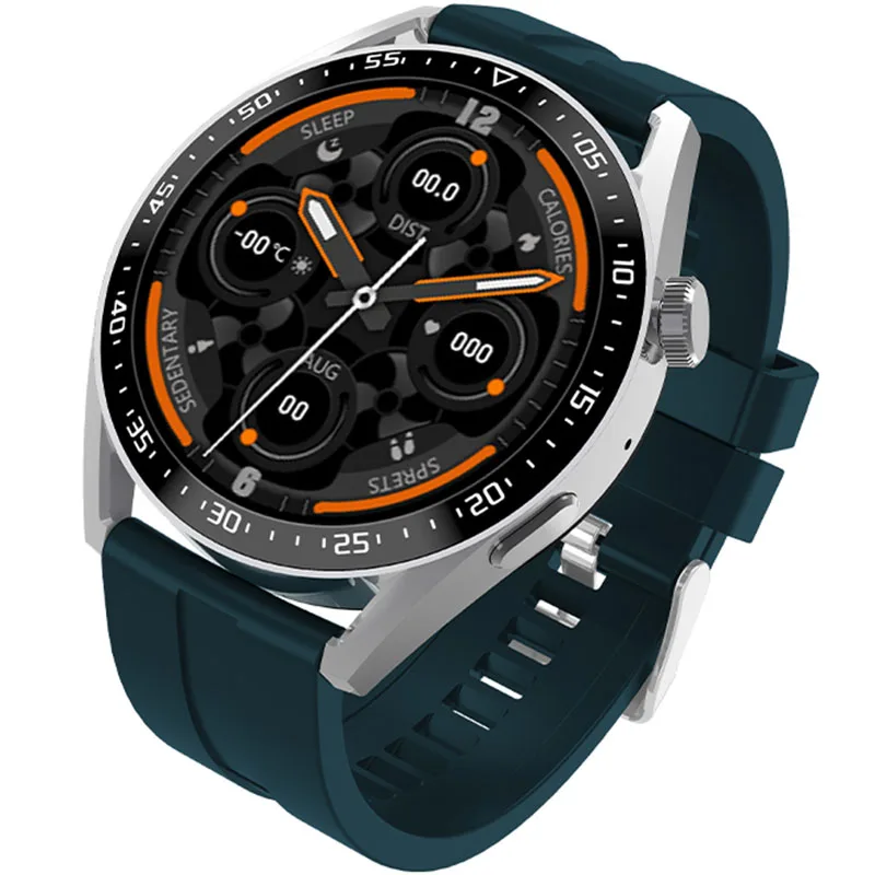 Round Screen Touch Smartwatch EC33 Pro HD Display Fitness Bracelet Blood Sugar Monitor Wearable Device Smart Watch