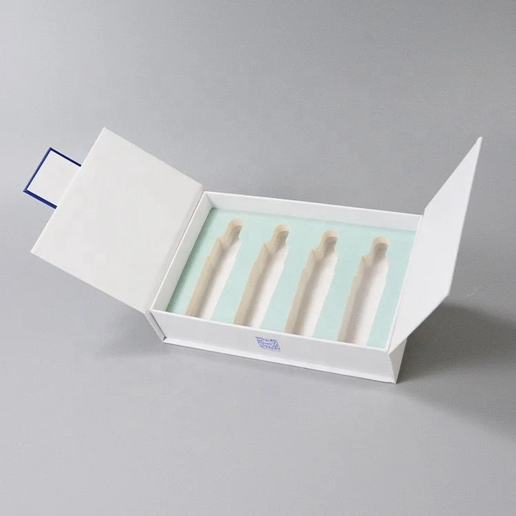 Magnet closure flip gift boxes for cosmetic and perfume bottles