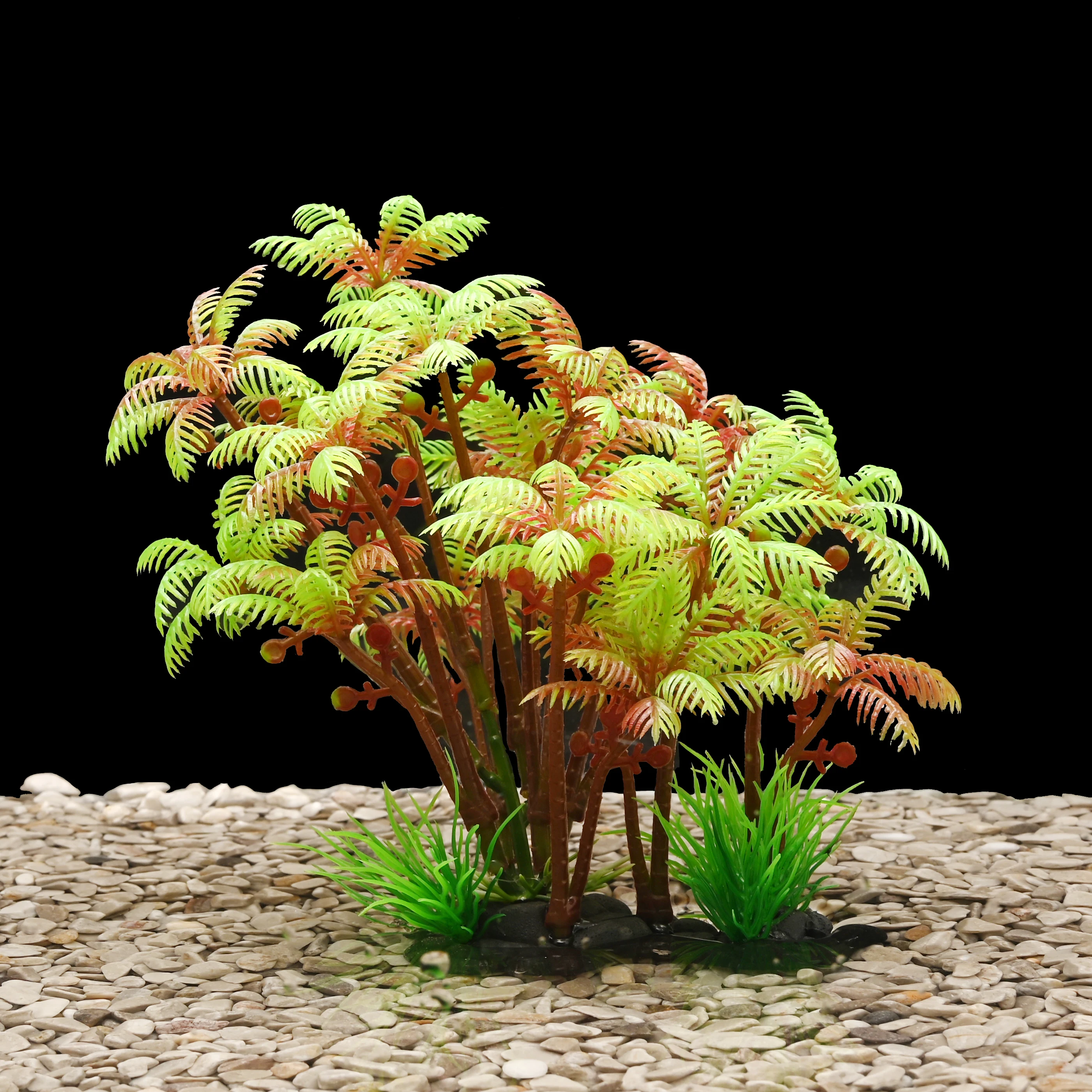 Aquarium Decorations Plants Plastic Nature Plant, Fish Tank Plant Decor [4.5 Inch]