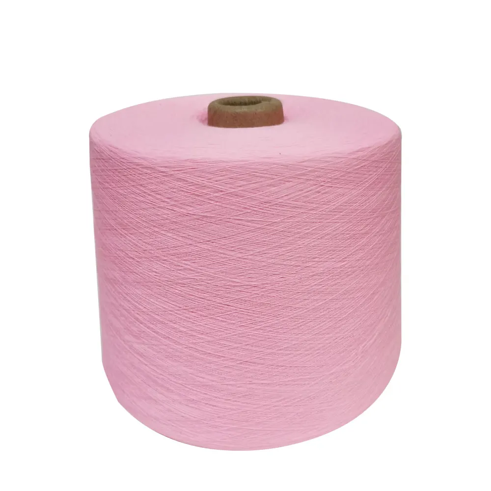 Hot Sale 28/1NM 60% Polyester 40% Viscose Ice Silk Yarn For Weaving And Knitting