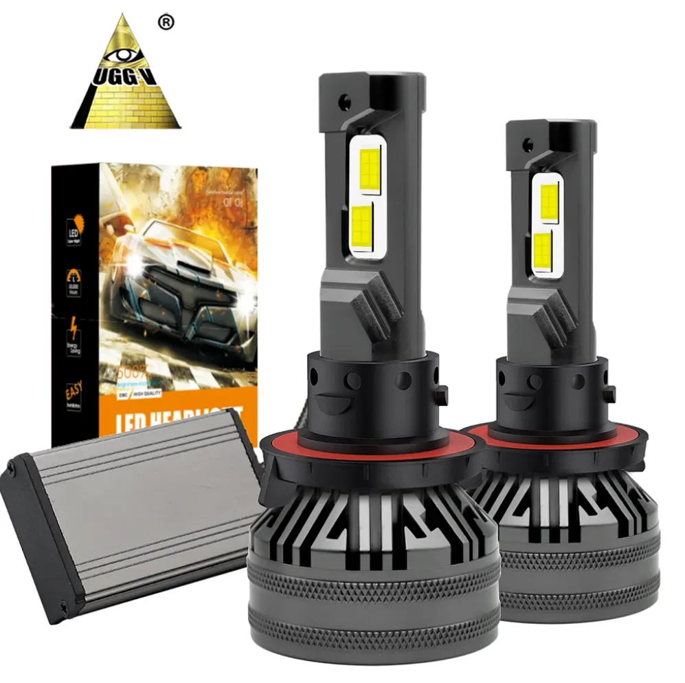 UGE22 H4 led headlight 2Pcs H7 headlight LED Bulbs CSP Chip High Power 80W 18000LM H8 H11 9005 9012 Car Headlight Head Lamp