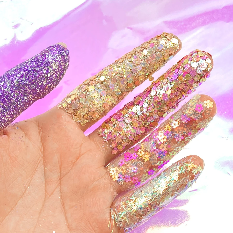 Luxurious Biodegradable Holographic Gel Eyeshadow Factory Customizable Sparkle Excellent Performance Face Scrubbing Cream Form