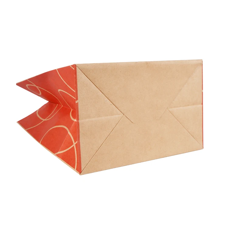 Wholesale Price Oil Proof Kraft Sandwich Bag Foldable Plain Brown Paper Bag For Lunch