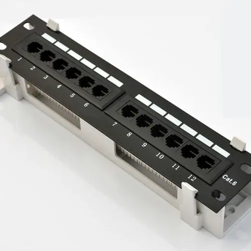 Хорошее качество Rj45 разъем 8p8c Lan патч-панель 24 порта 19 дюймов 1u сетевая патч-панель Cat6 Cat5e Utp патч-панель