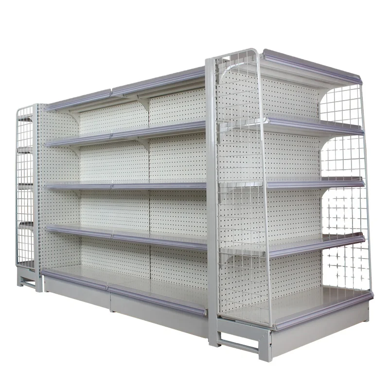 
supermarket shelves gondola racks equipment display shelf retail grocery Metallic rack 