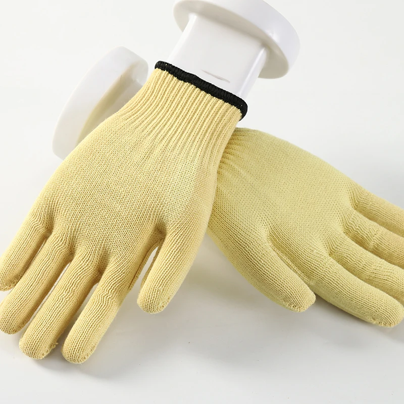 OEM Aramid Coated Heat Resistant Welding Grill Kitchen Oven Cooking Barbecue Baking Cutting BBQ Gloves