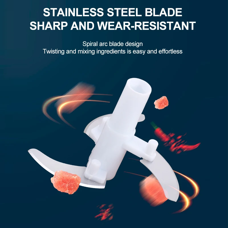 Electric vegetable cutter USB rechargeable food blender garlic shredder cutting vegetables meat wireless vegetable cutter slicer