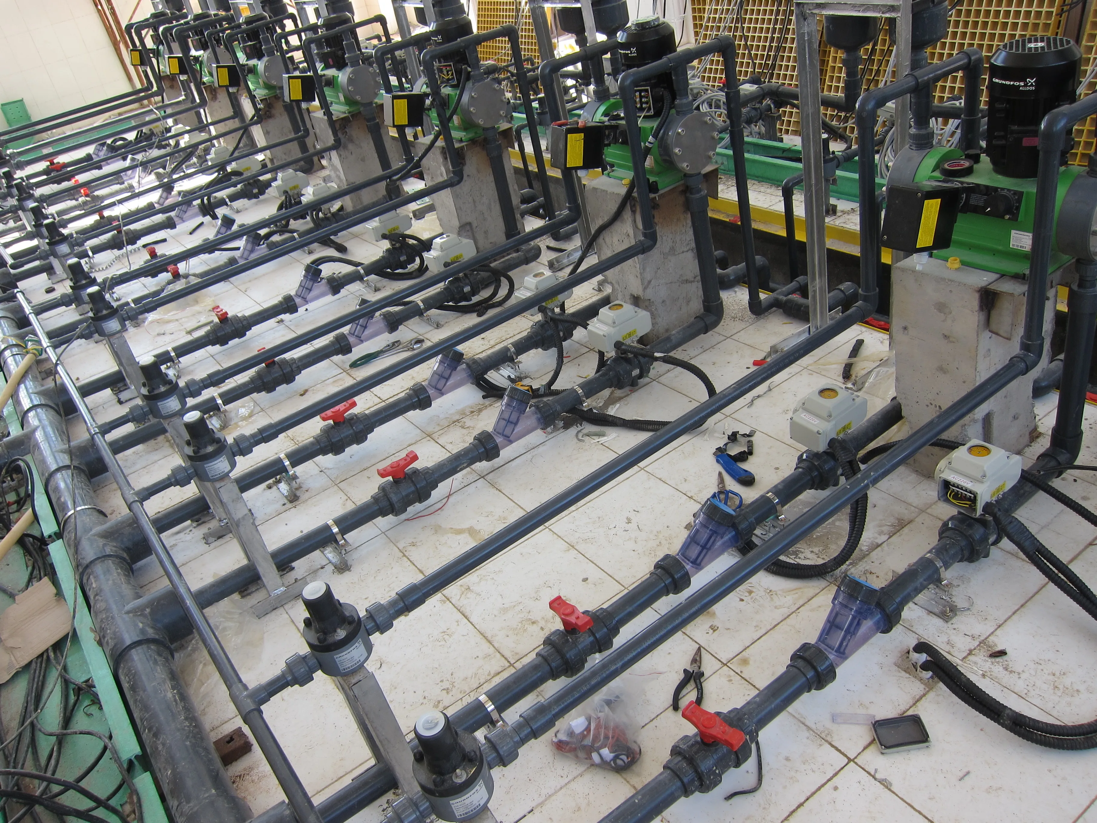 Production and sales of UPVC pipes, pipe fittings and valves for water treatment.