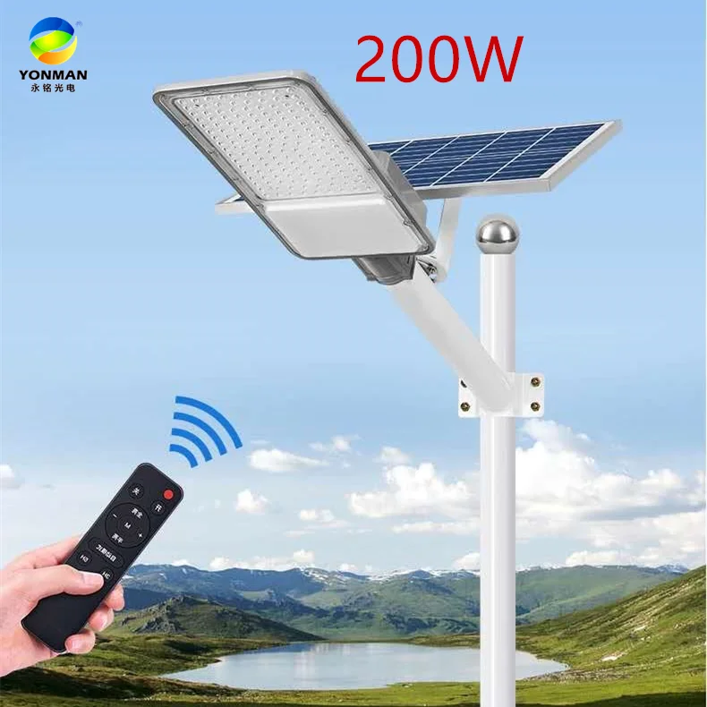 Good power 200w led light solar street with high quality and best price