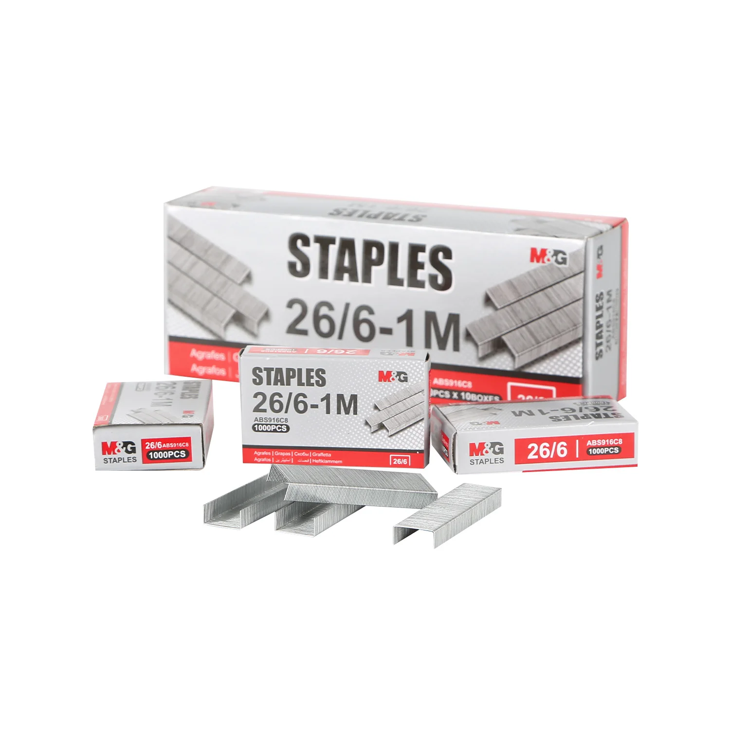 Best Sell Wholesale 26/6 Staples Suitable for Heavy Duty Stapler 1000pcs/box