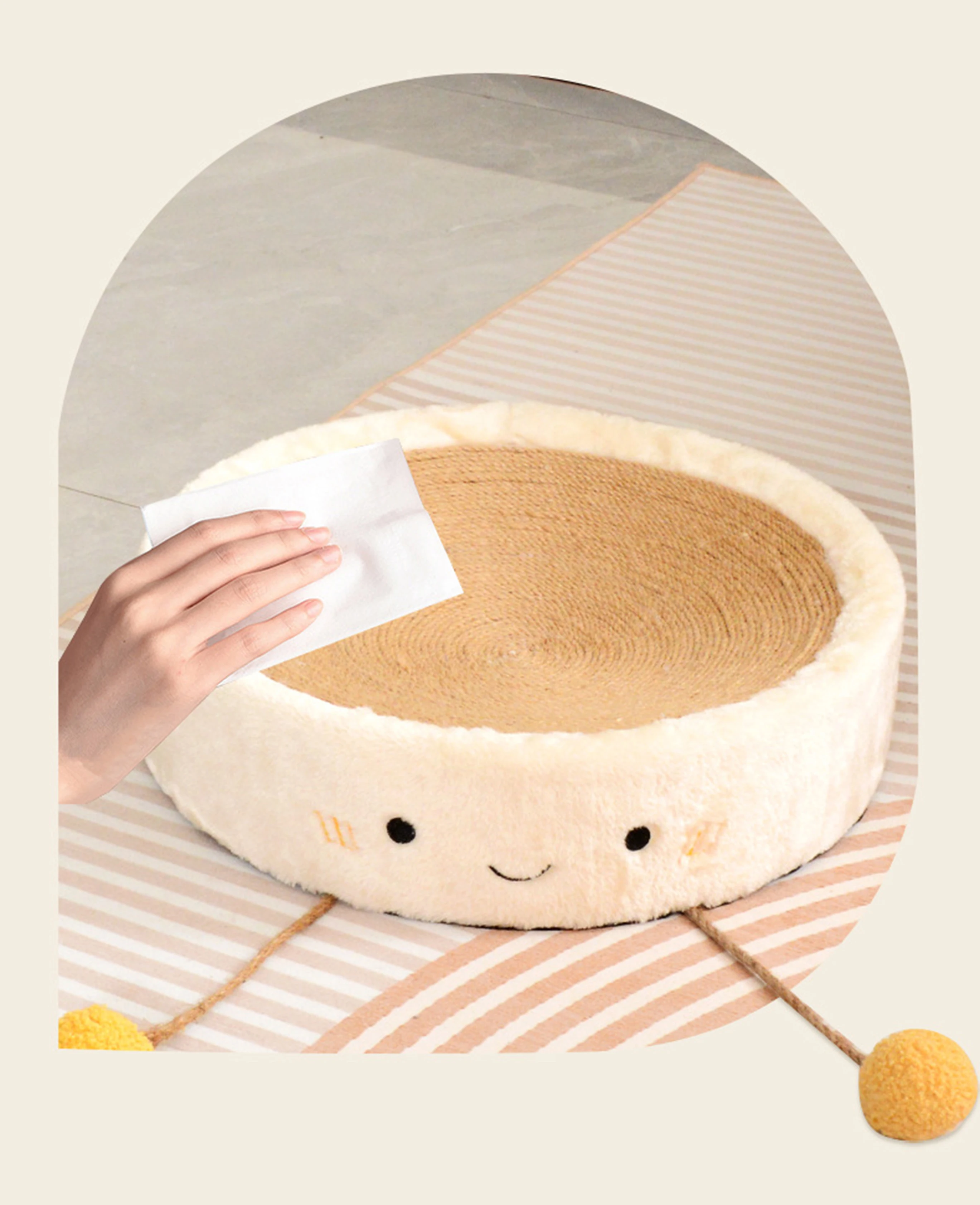 Круглое гнездо для кошек универсальная прочная игрушка лета товары домашних животных доска захвата оптовая продажа