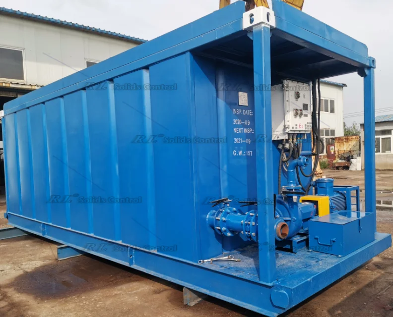 Drilling mud tank according to Api oilfield oil well drilling rig standard solid control system
