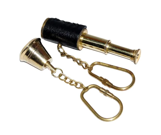 Standard Antique design Keychain Telescope 3 Inch and Bell  with extra premium quality Home & Office Desktop