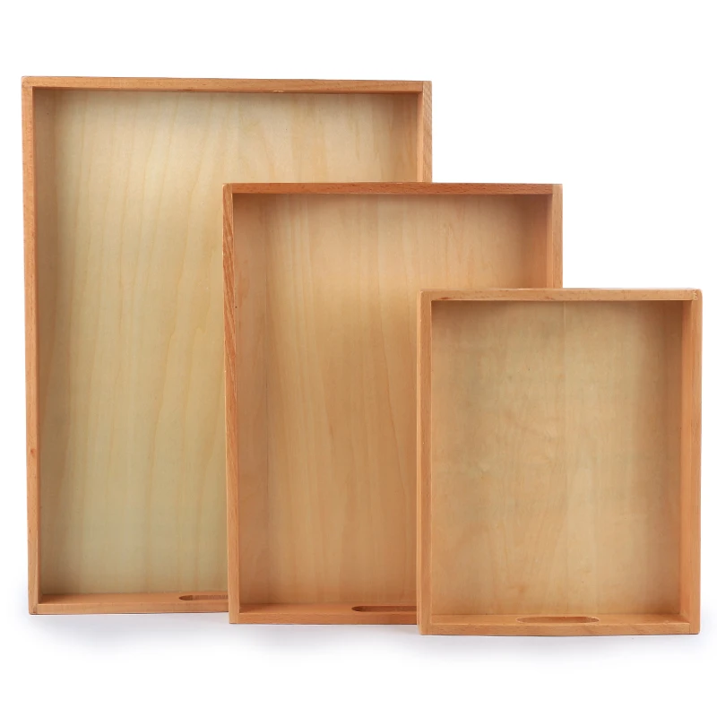 Montessori Educational Toys Children Wooden Tray Suitable Kindergarten Outdoor Play For Children
