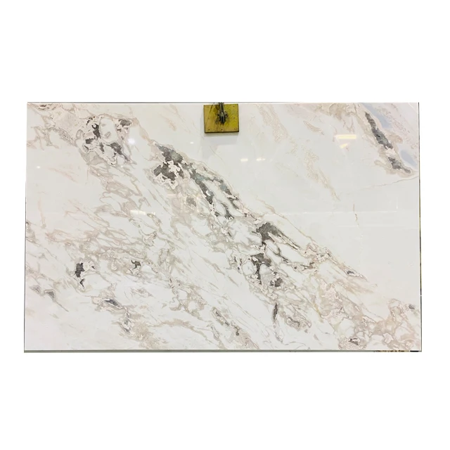 Natural stone floor marble white marble  Backlit translucency for interior decoration