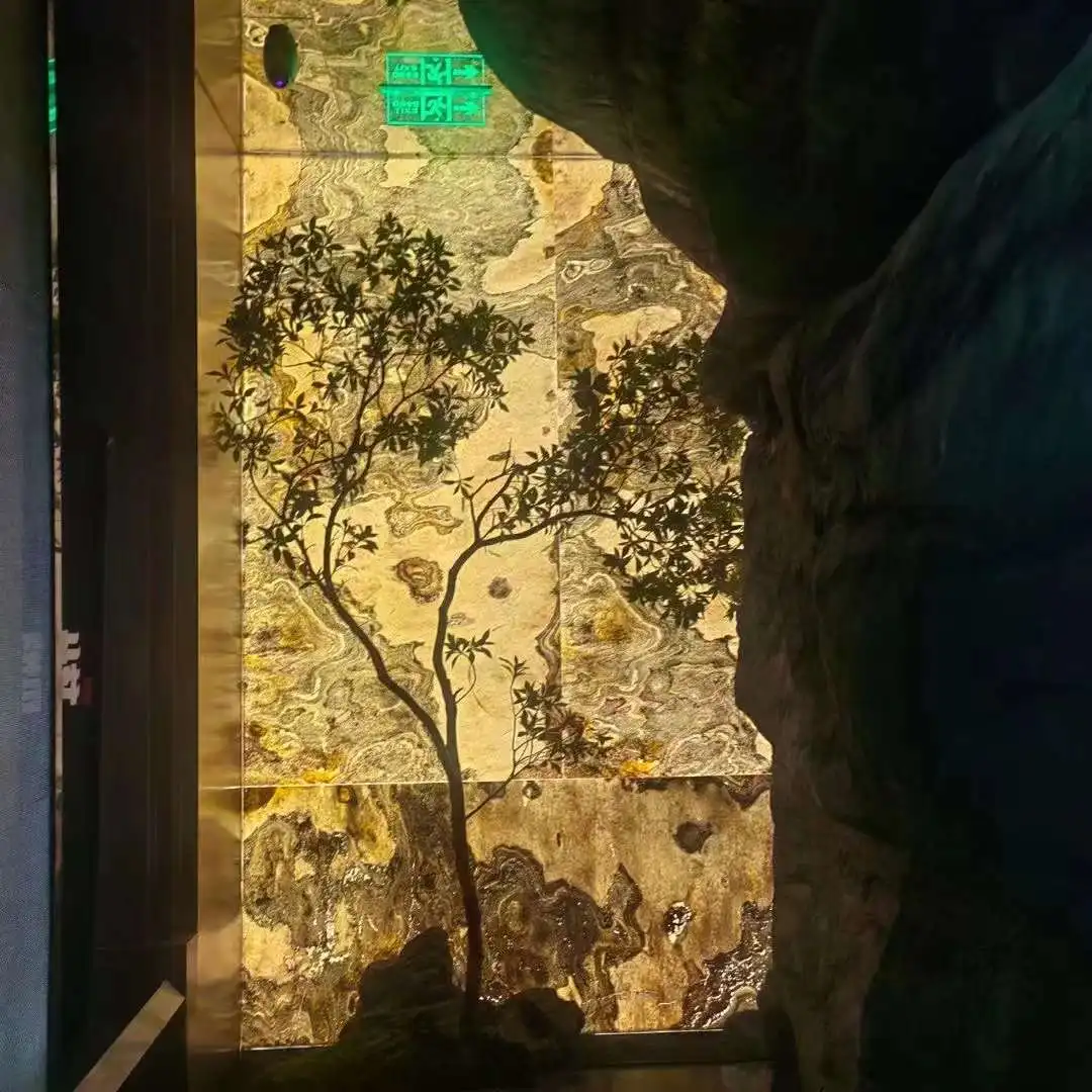 Factory Direct Supply Luxury Thin Flexible Wall Panel Decoration Natural marble Translucent Stone Veneer