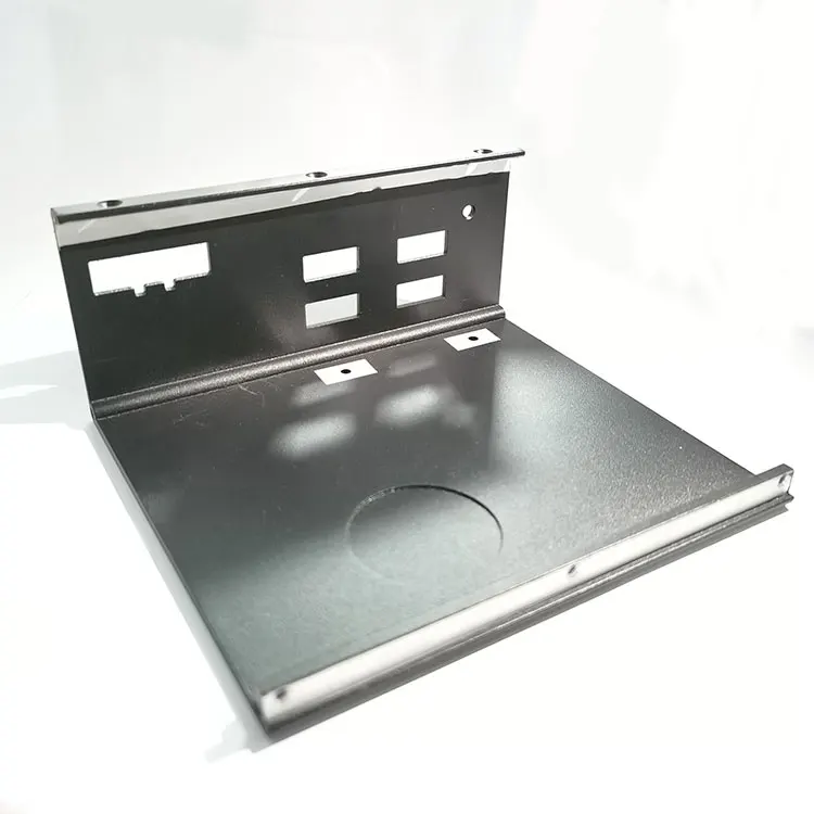 Wholesale Stamping Black Stainless Steel Metal L Angle Mounting Corner Bracket Machine Sheet Metal