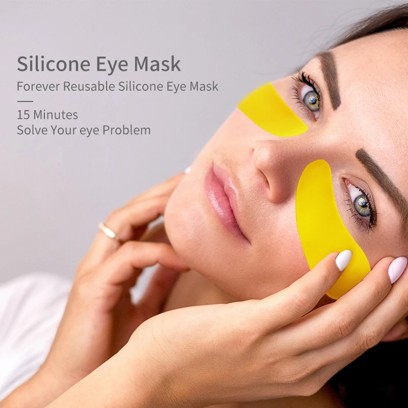 Anti Wrinkle Reusable Silicone Eye Patches Skin Care under eye patches Remove Dark Circle Eye Gel Pad