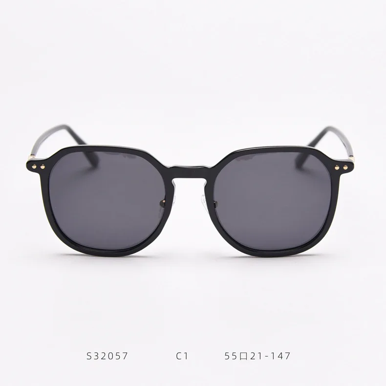 Fashion TR90 Polarized Sunglasses Soft Transparent Color Frame Clear Lens Sun Glasses Classic Vintage Sunglasses For Men  Women