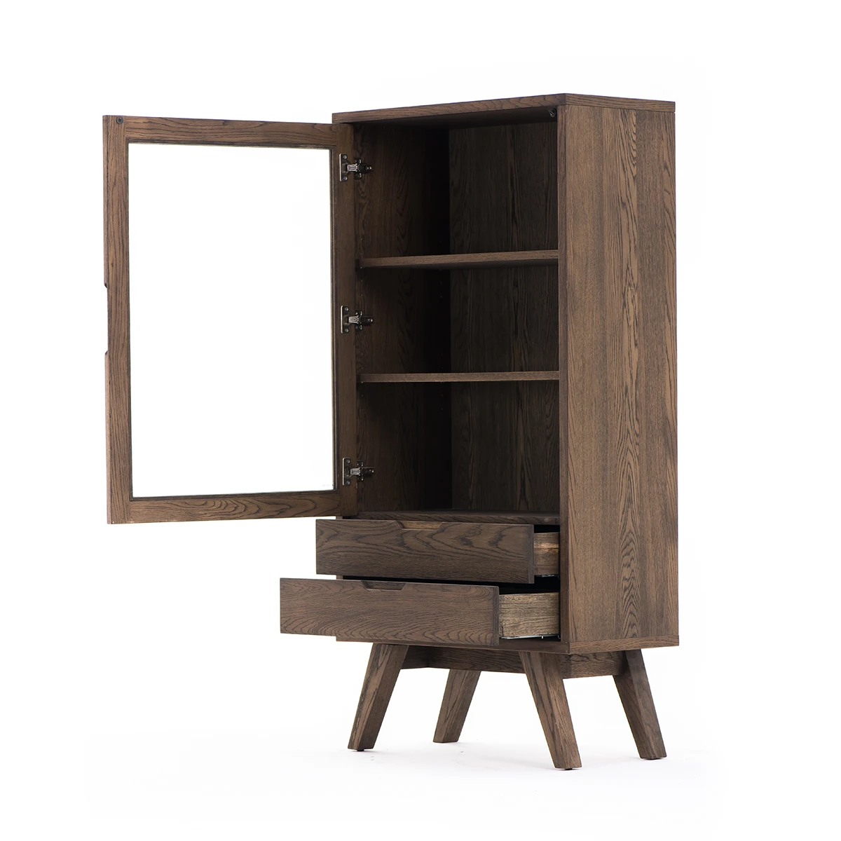 Living Room Furniture Vintage Modern Wooden Buffet Sideboard For Home Corner Home Coffee Wine Bar Cabinet With 2 Drawers