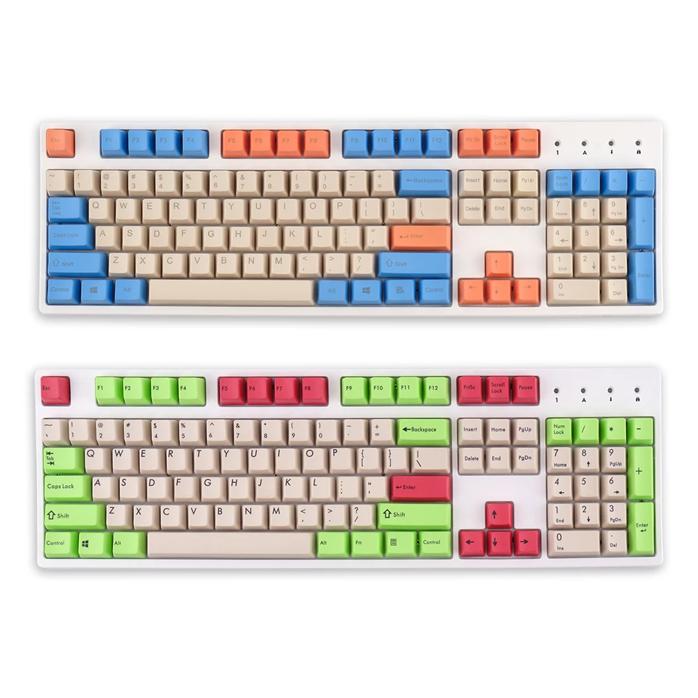 Sakura Carbon Custom Keyboard Keycaps Set Mx Switch PBT Keycaps 104 keys a set Dyed Sub Keycaps