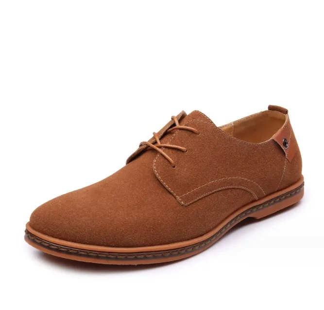 UP-0168J 2023 new design mens suede leather casual shoes lace up dress business shoes