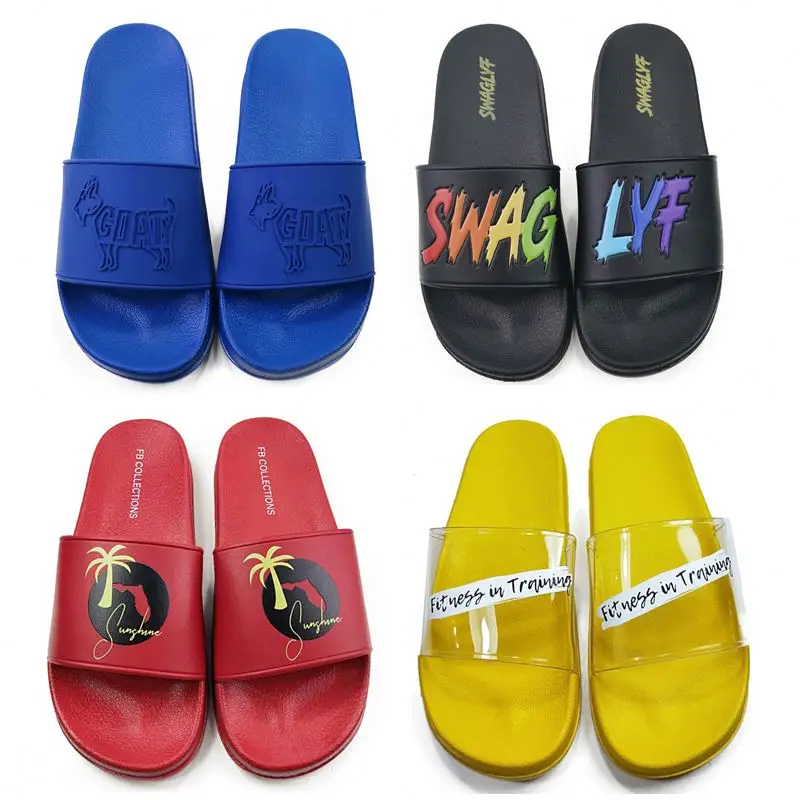 Boy Air Blowing Men Slide Sandals Sleeper Custom Wedding Flip Flop For Guests Design Logo Boy New Models Slippers Calzado
