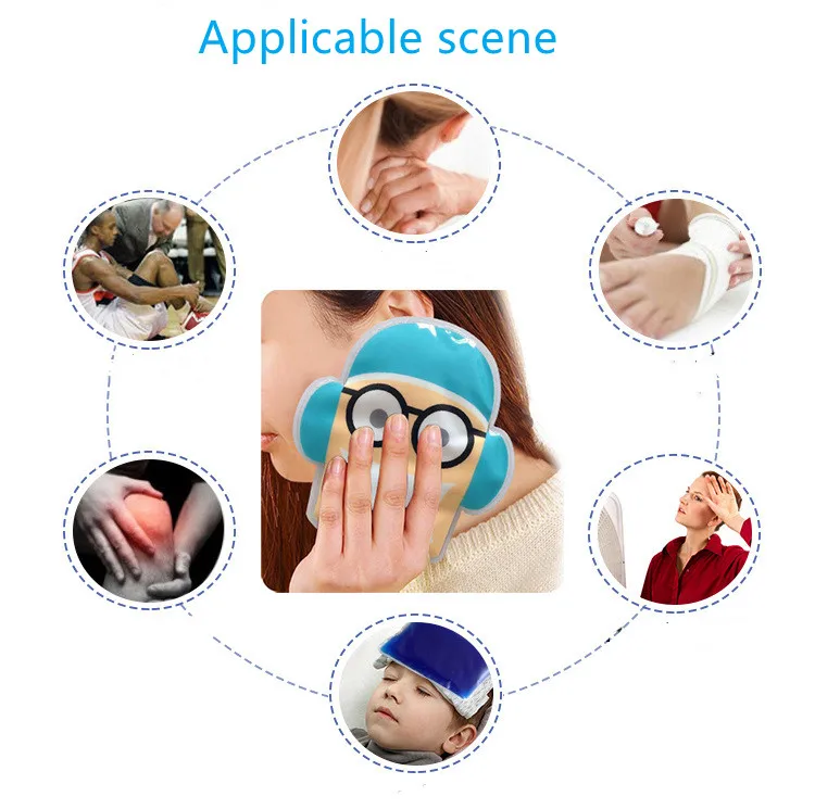 High Quality Cute Shape Fitness Healthy Gym Pain Relief Hot Cold Ice Gel Pack Compress Ice Bag