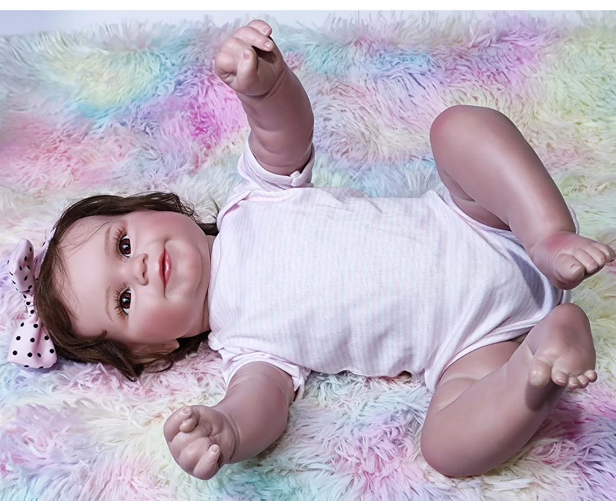 Alive Full Body Silicone Cotton Newborn Baby Bebe Boneca Reborn Completo De Silicon Dolls That Look Like