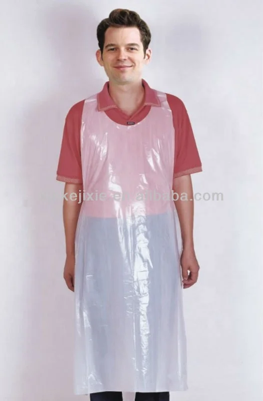 Polythene Overall Making Machine Disposable PE Plastic Apron Cutting Machine