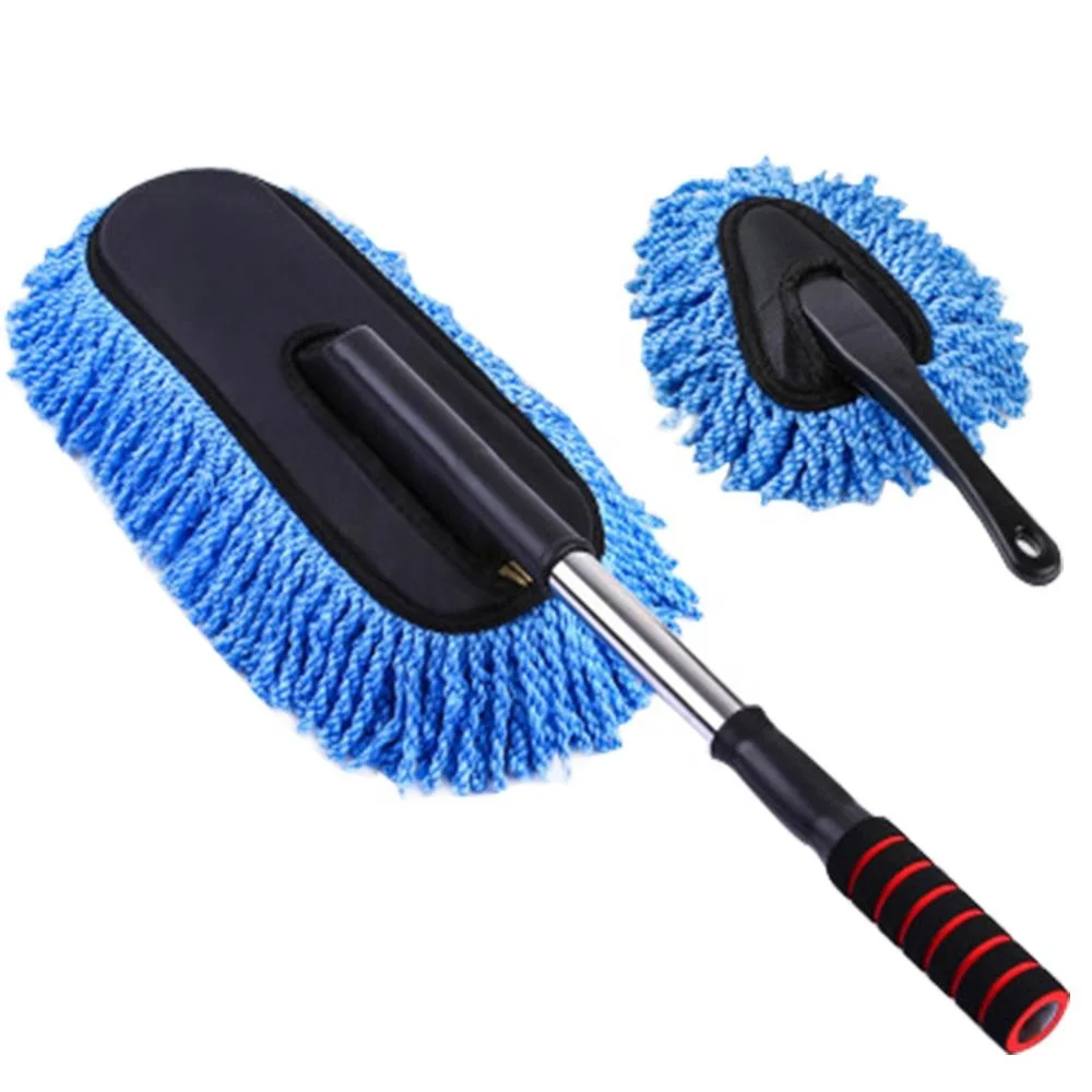 Telescopic Handle Multifunctional Dust Removal Car Washing Brush Nanofiber Car Washing Cleaning Dust Removal Car Cleaning Mop