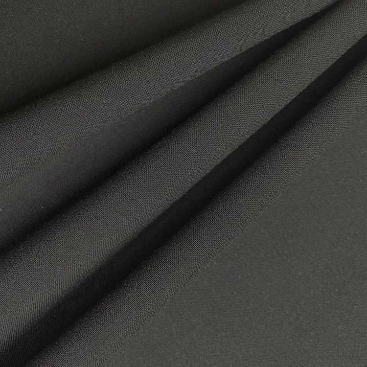 Eco-friendly cheap top dye Wrinkle Resistant polyester rayon spandex stretch fabric for TROUSER