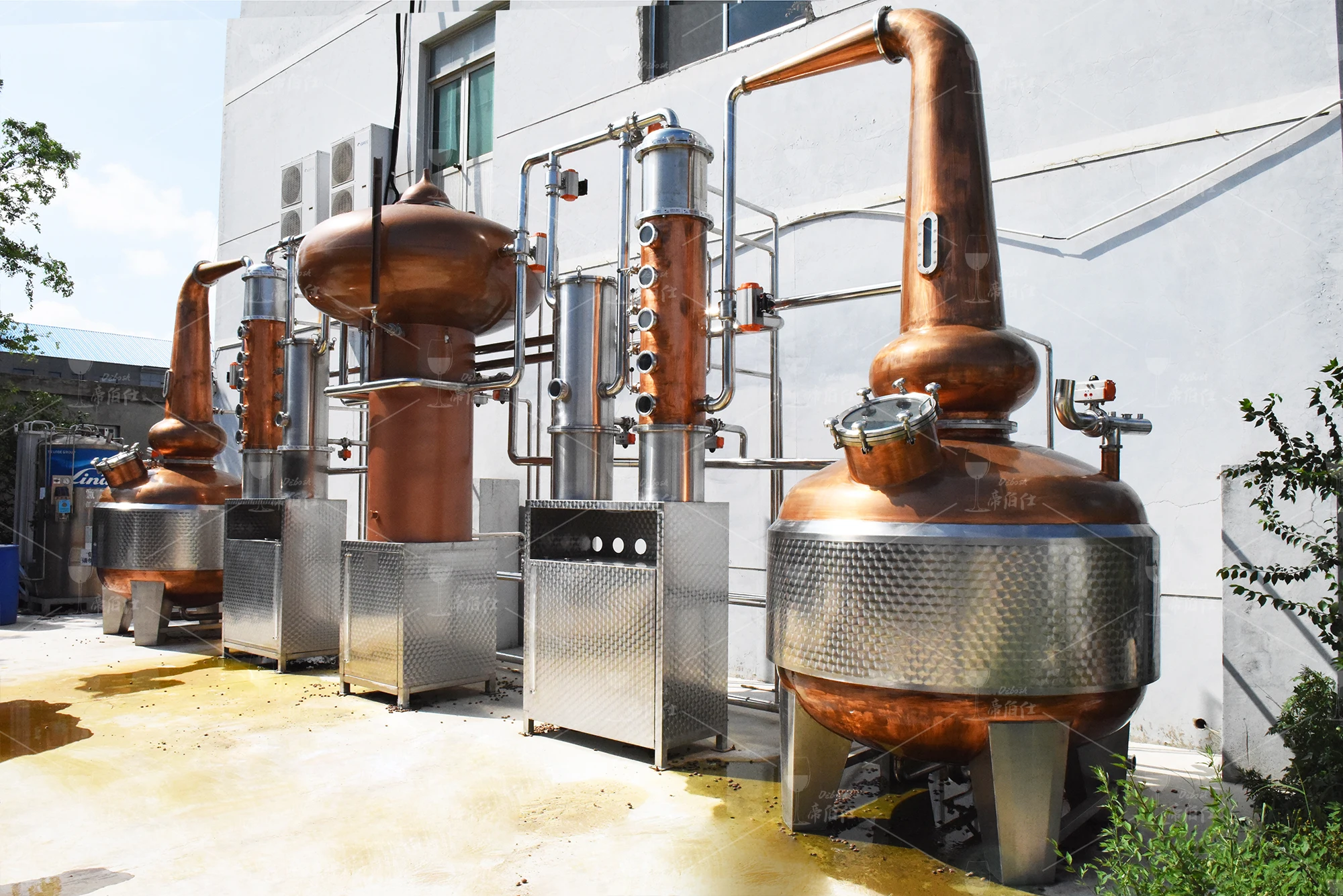 2000 liters automatic industrial alcohol distillation equipment