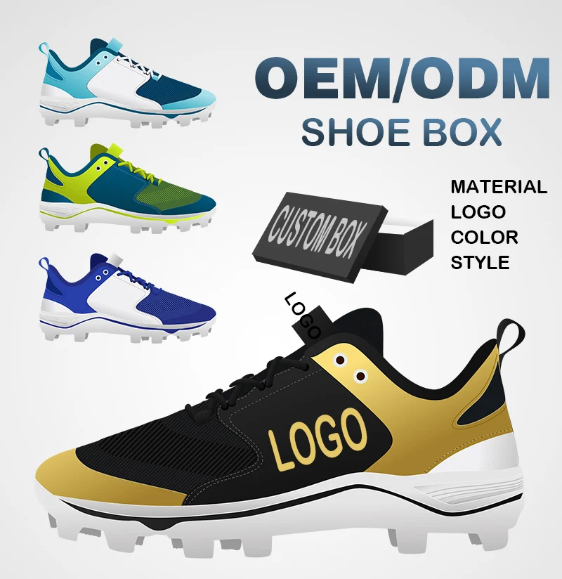 Custom New Style Cleats Youth Sport Baseball Shoes for Men
