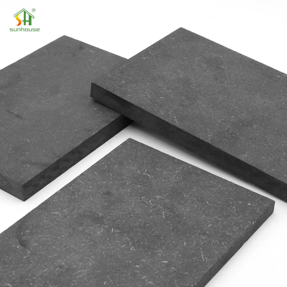 4*8Ft Black Melamine Pape E1 Wood Raw Chipboard /Mdf For Indoor