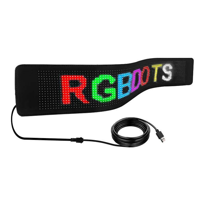 APP control Car LED Flexible Display LED Matrix Pixel Panel Car Rear Window soft LED display Screen led car sign LED car sticker