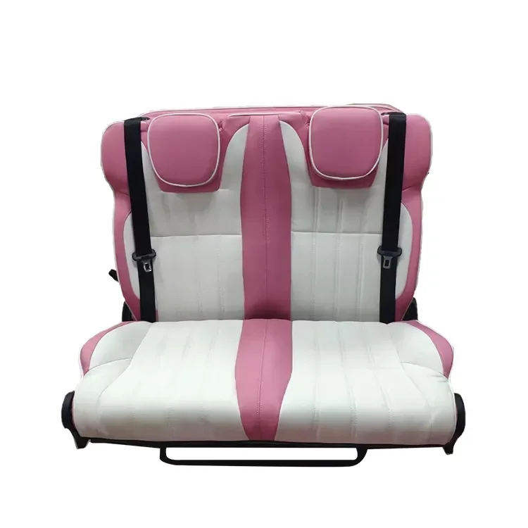 Three-person Car seat rear luxury bus mpv seat for  interior folding bench seating can move forward