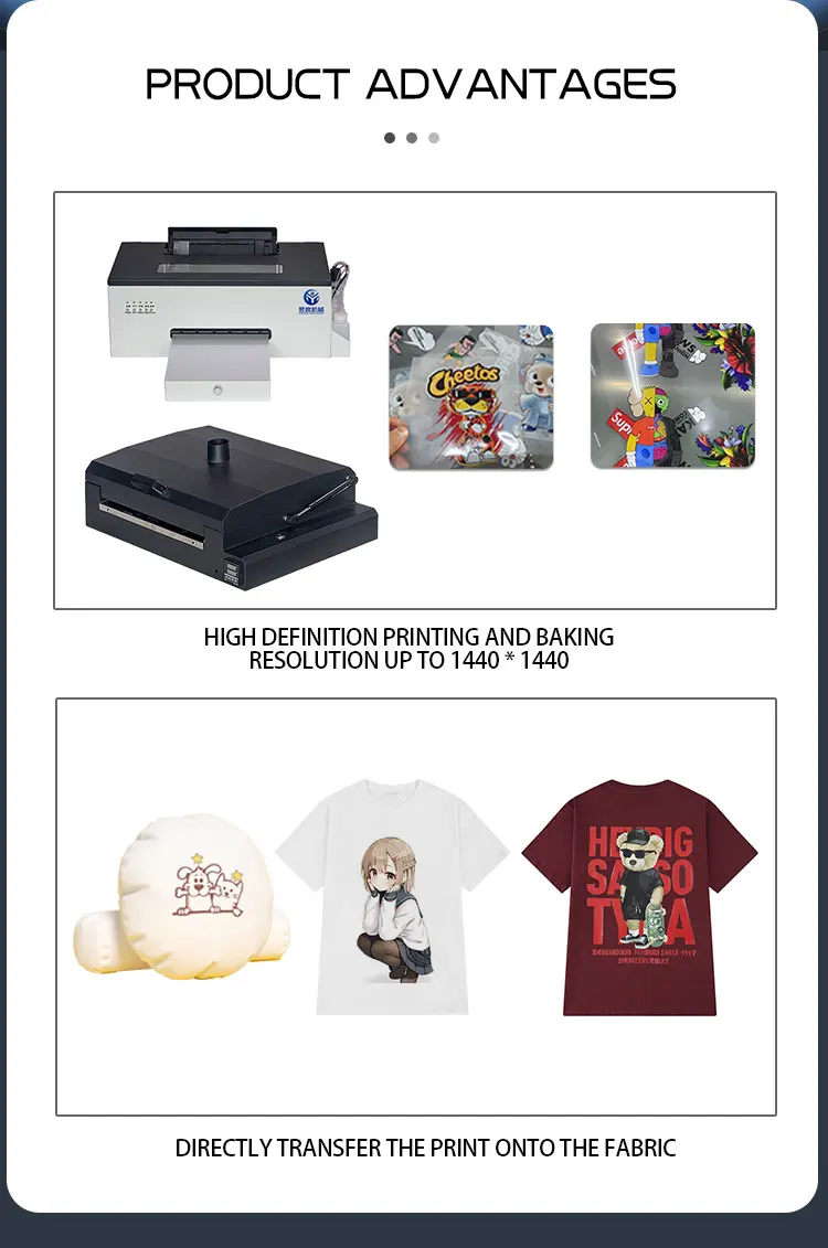 The Best Desktop Printer A4 DTF Printer High Quality L1800 DTF Printer For T-shirt Hoodies Tote Bags