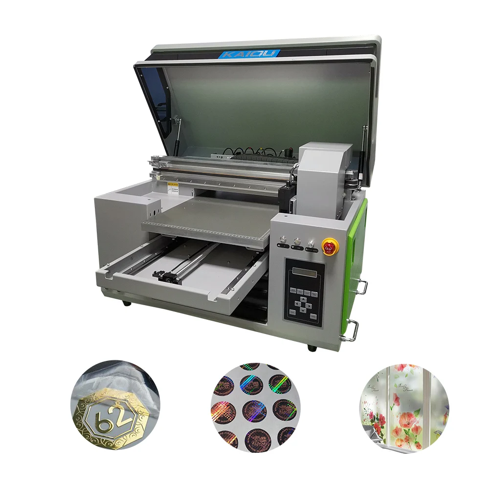 hot silver foil stamping ab film for direct label sticker uv dtf printing machine China factory mini 4060 uv inkjet printer